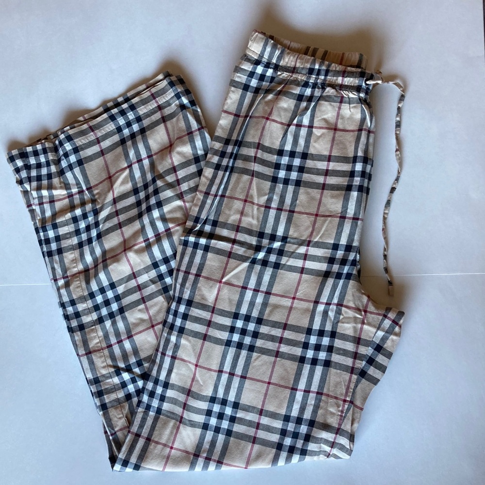 Men’s Burberry Nova Check PJ Pajama Lounge Pants